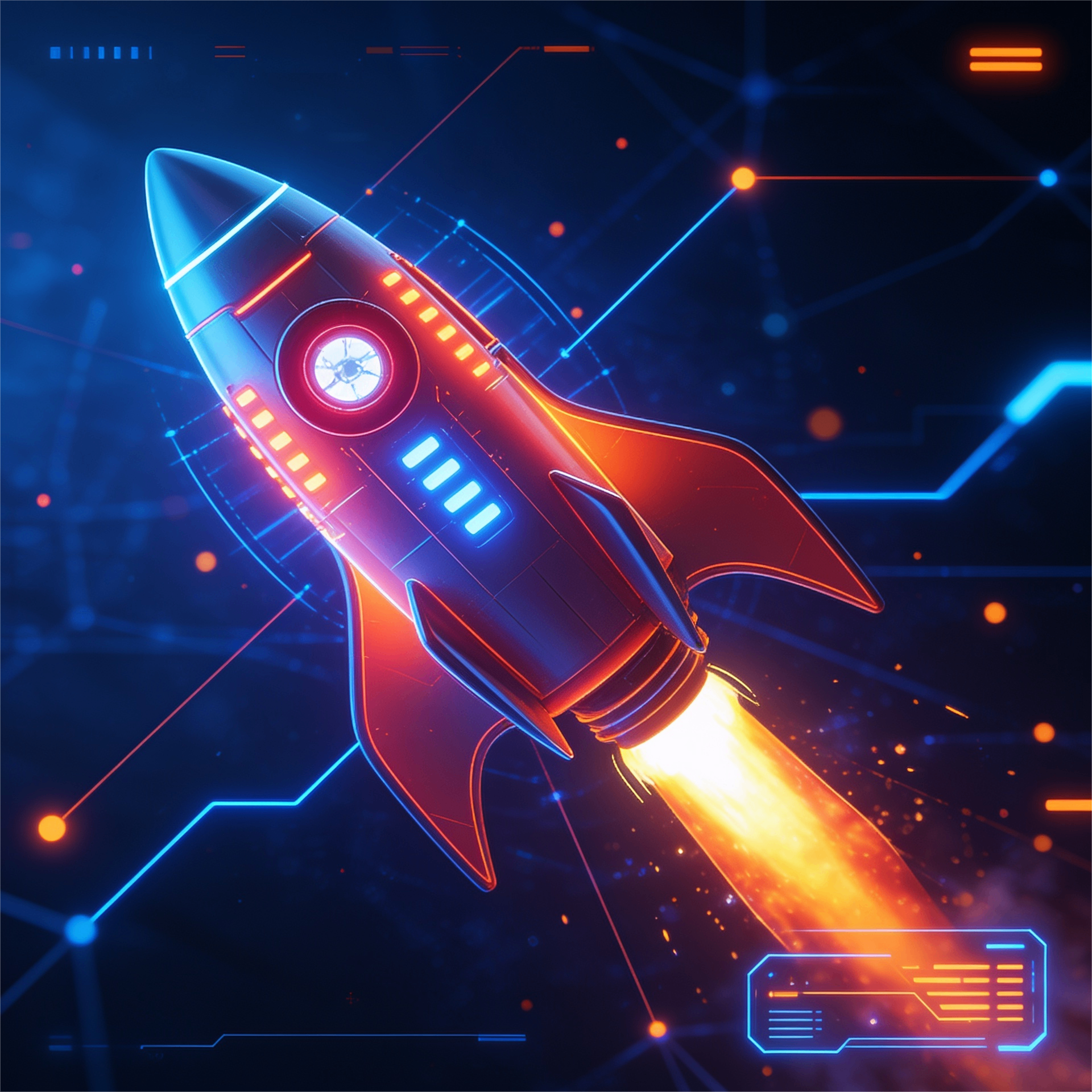 Futuristic rocket